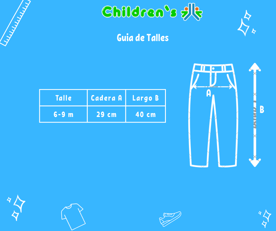 Tabla de talles — Pantalon Microfifra Con Puño y Cierre