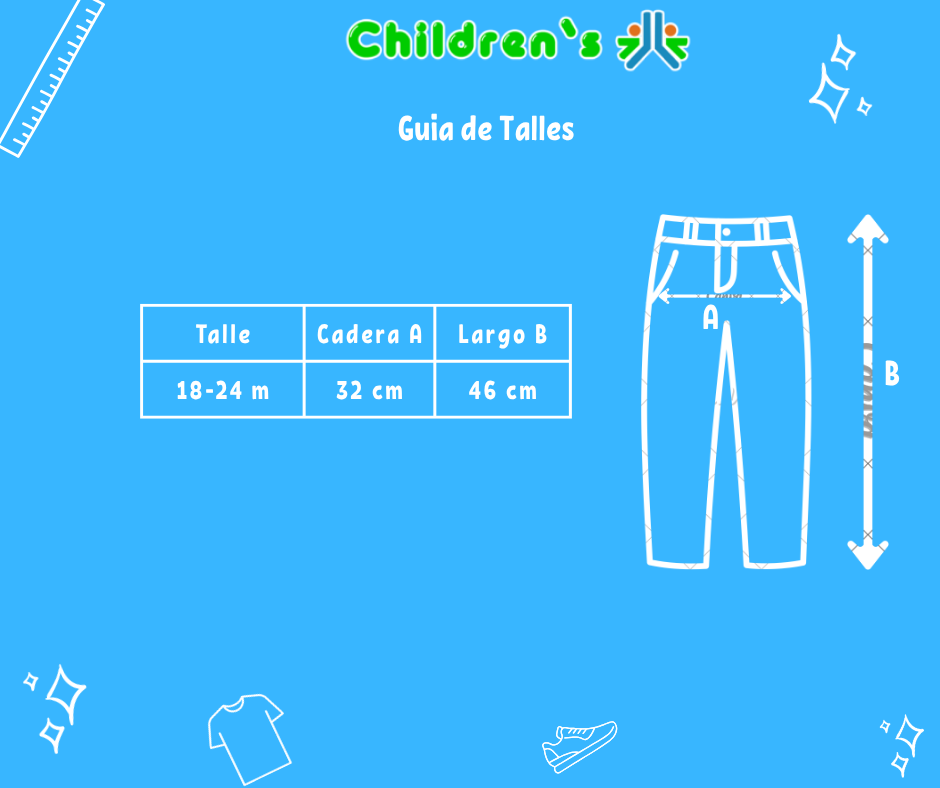 Tabla de talles — Pantalon Microfifra con puño y cierre
