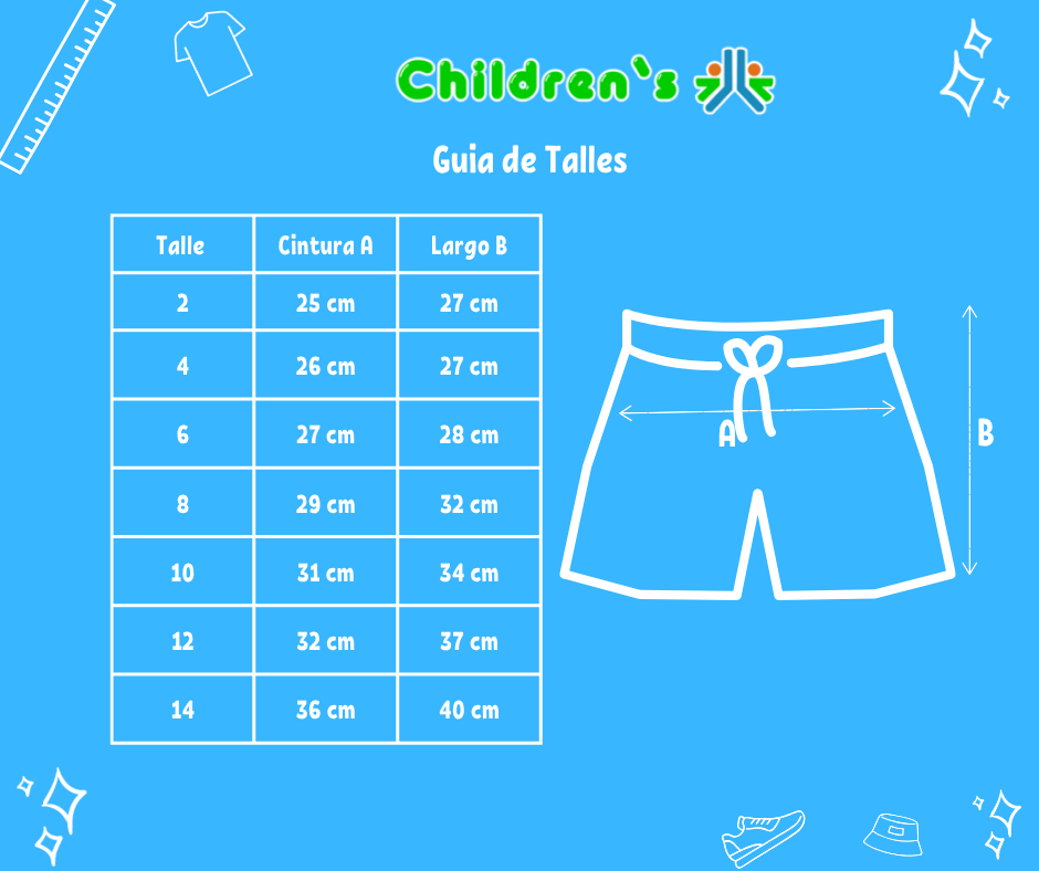 Tabla de talles — Short Rustico Camuflado