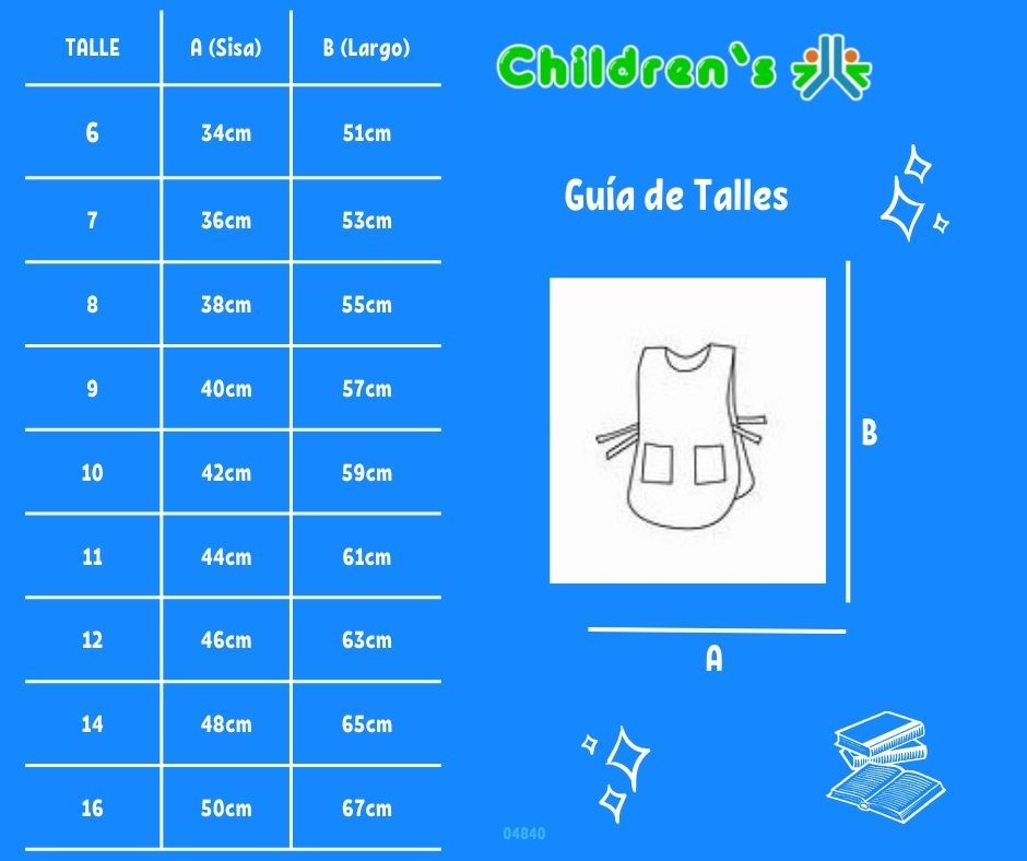 Tabla de talles — Poncho Cuello Redondo
