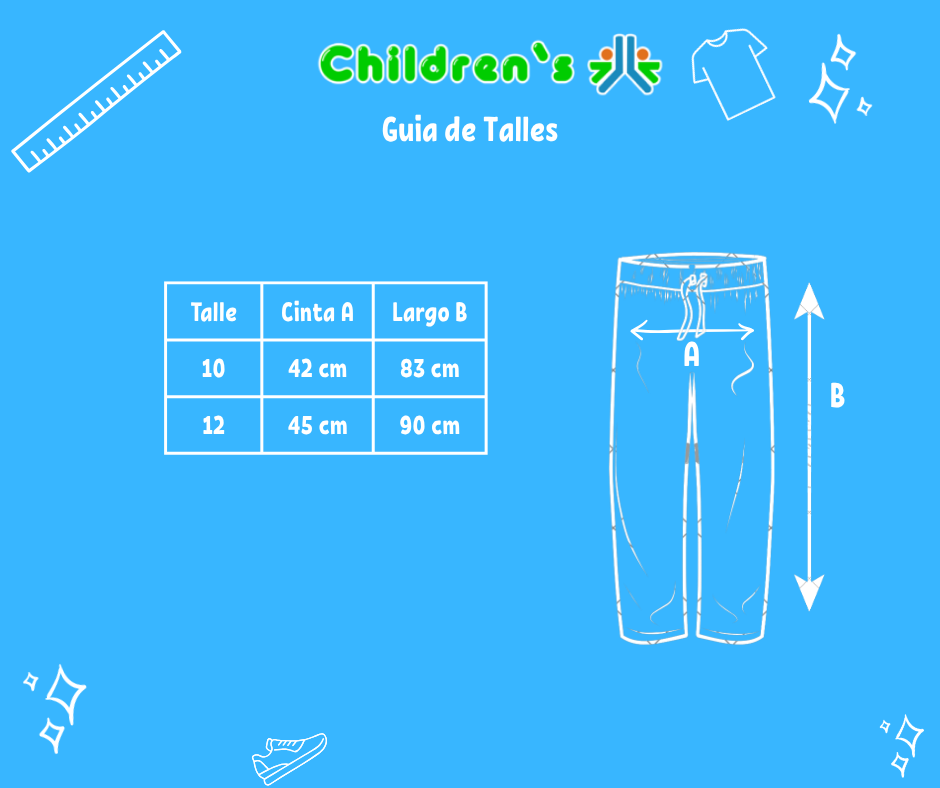 Tabla de talles — Pantalon Nieve Termico Silver Interior Polar (Con Wata)
