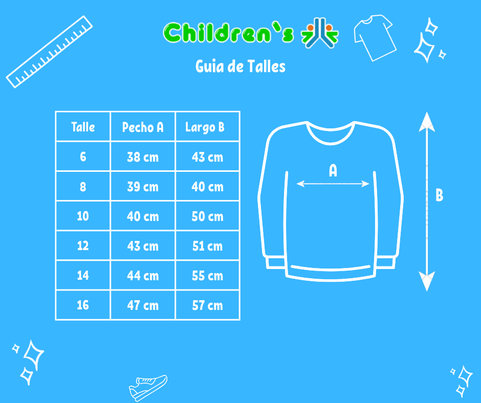 Tabla de talles — Sweater Simil Piel