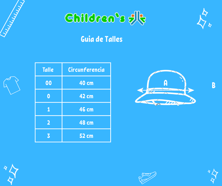 Tabla de talles — Gorro Piluso Liso