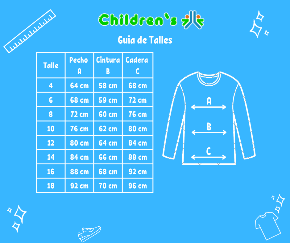 Tabla de talles — Camiseta Termica Soft HG