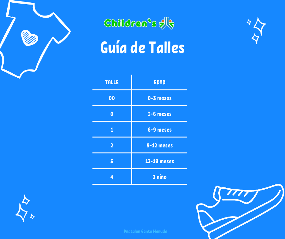 Tabla de talles — Pantalón de Jogging Friza