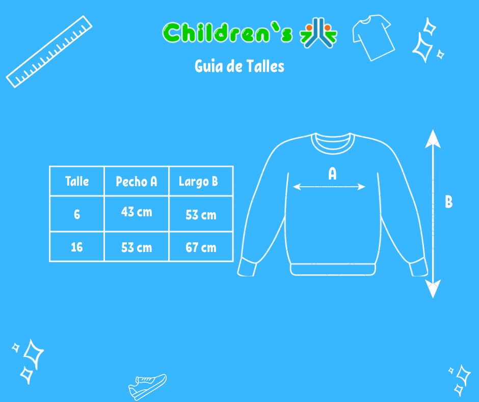 Tabla de talles — Buzo Termico Premiun