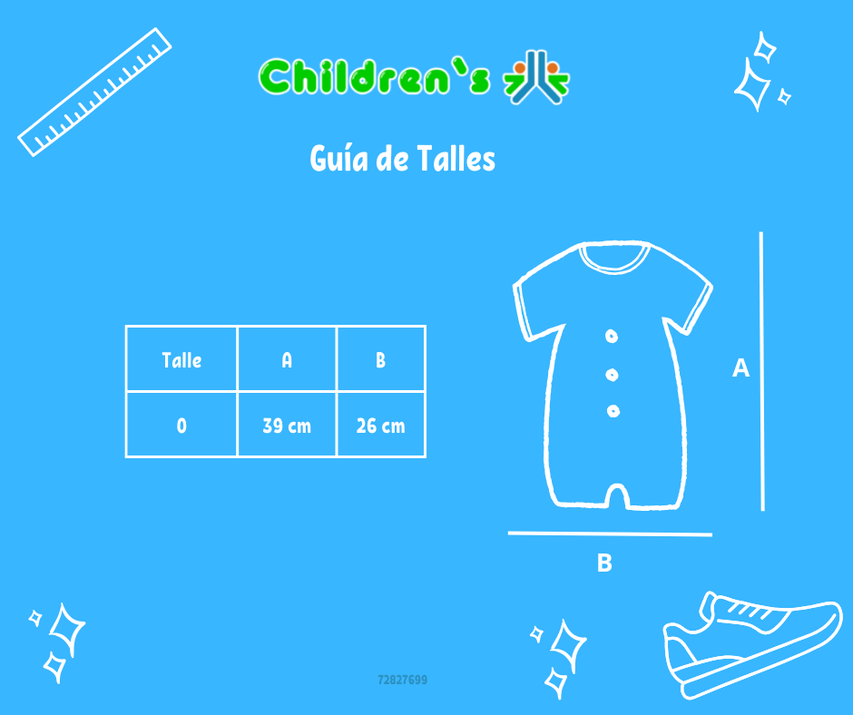 Tabla de talles — Enteritos Babucha labrada