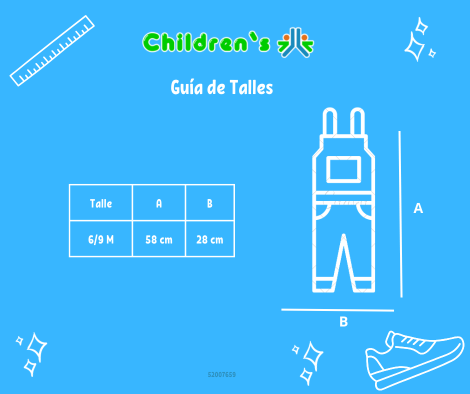Tabla de talles — Jardinero Largo Jeans
