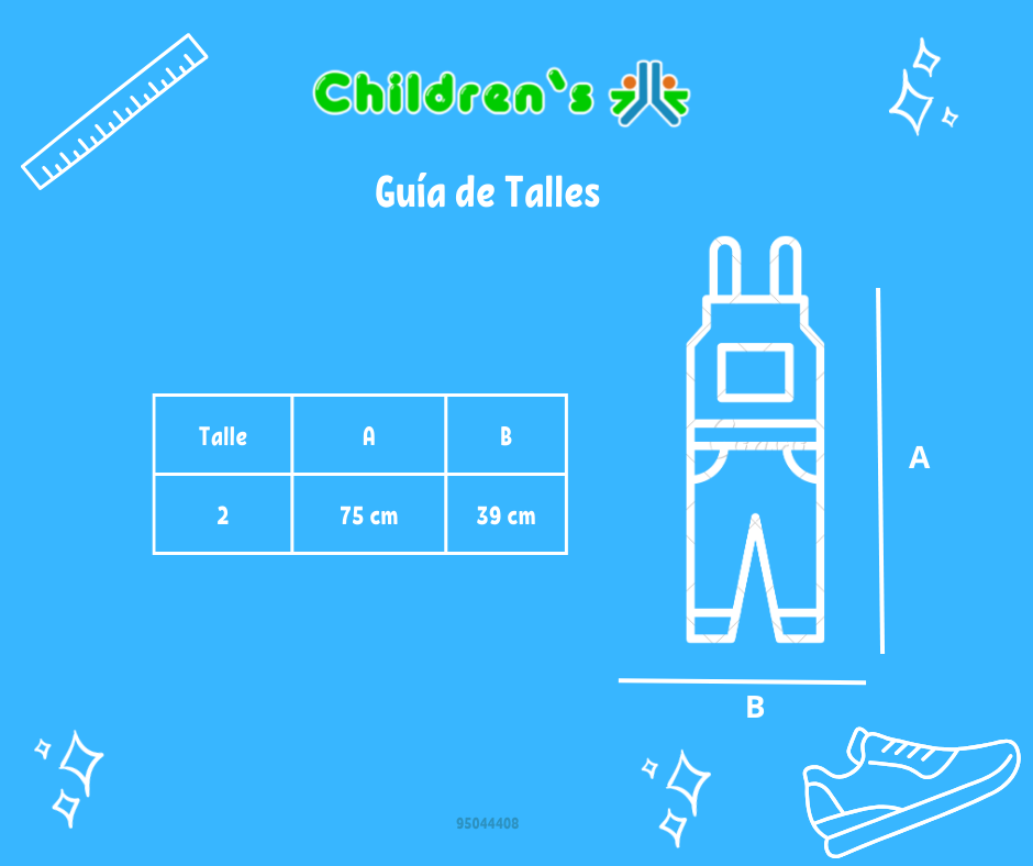 Tabla de talles — Jardinero de Lino Bordado