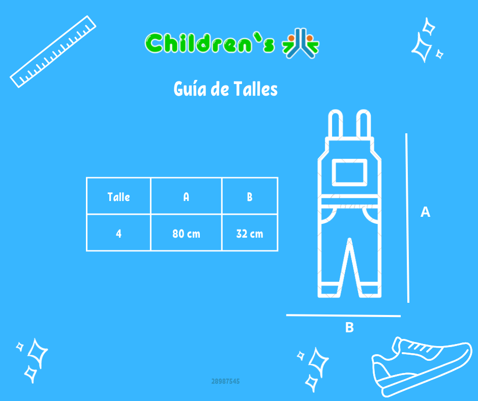 Tabla de talles — Jardinereo Largo Jeans