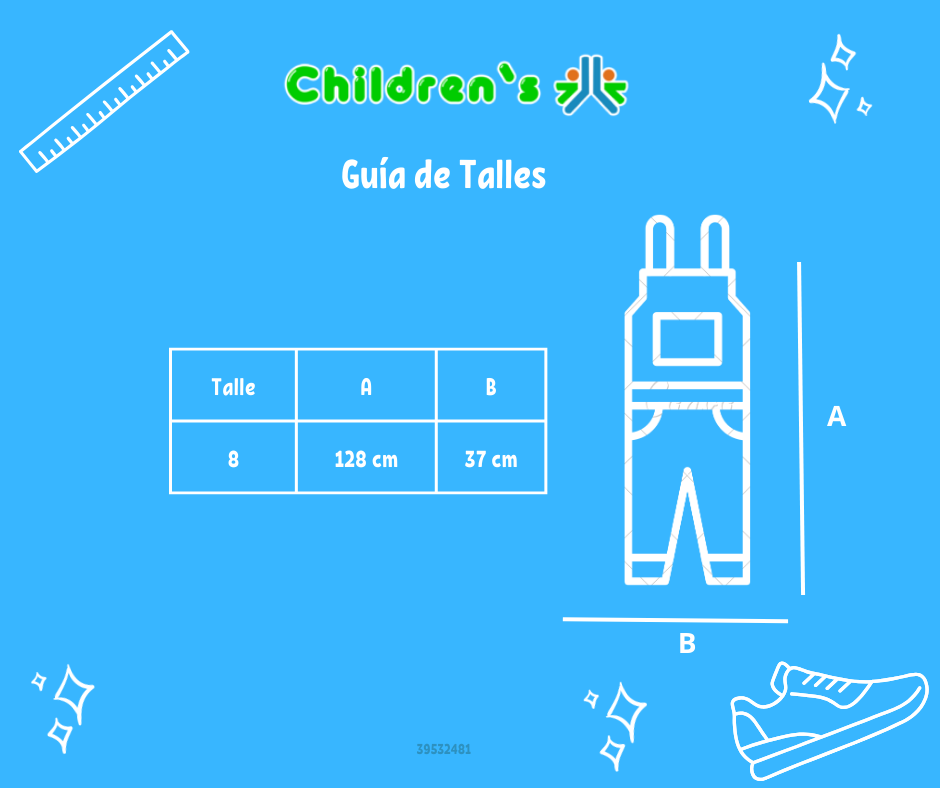 Tabla de talles — Jardinero Largo Jeans