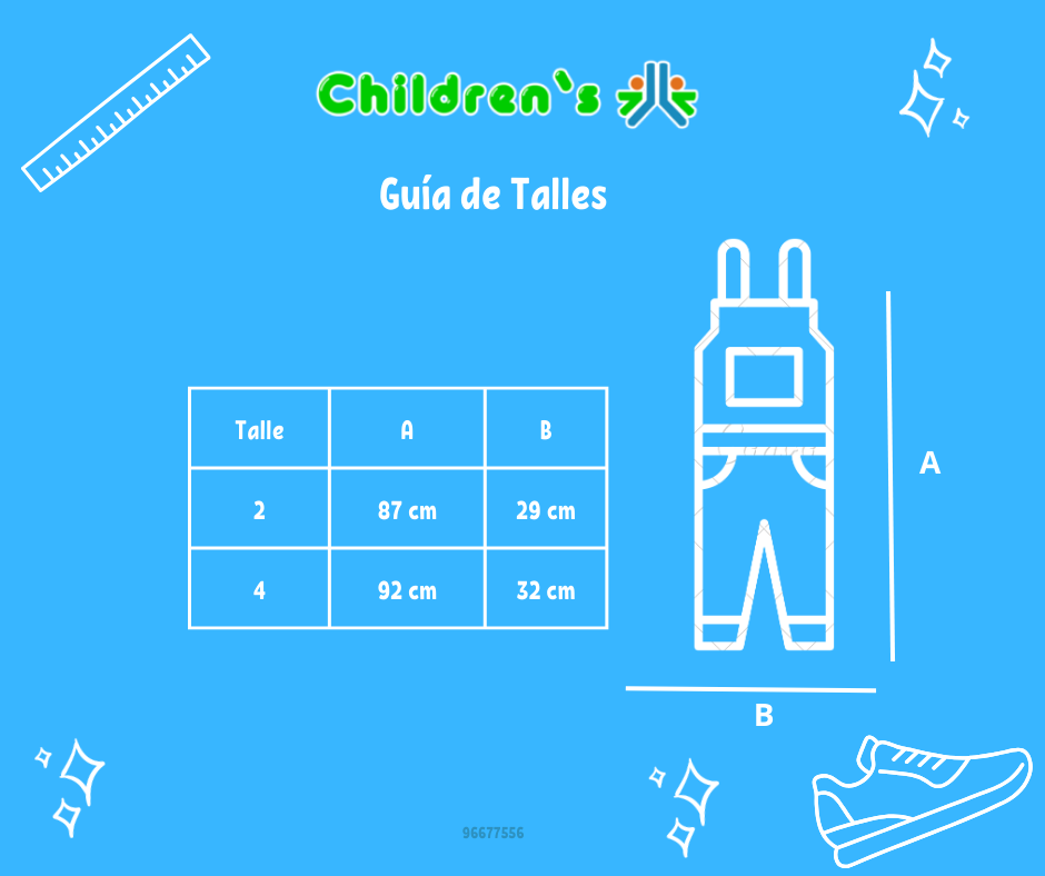 Tabla de talles — Jardinero Largo Jeans