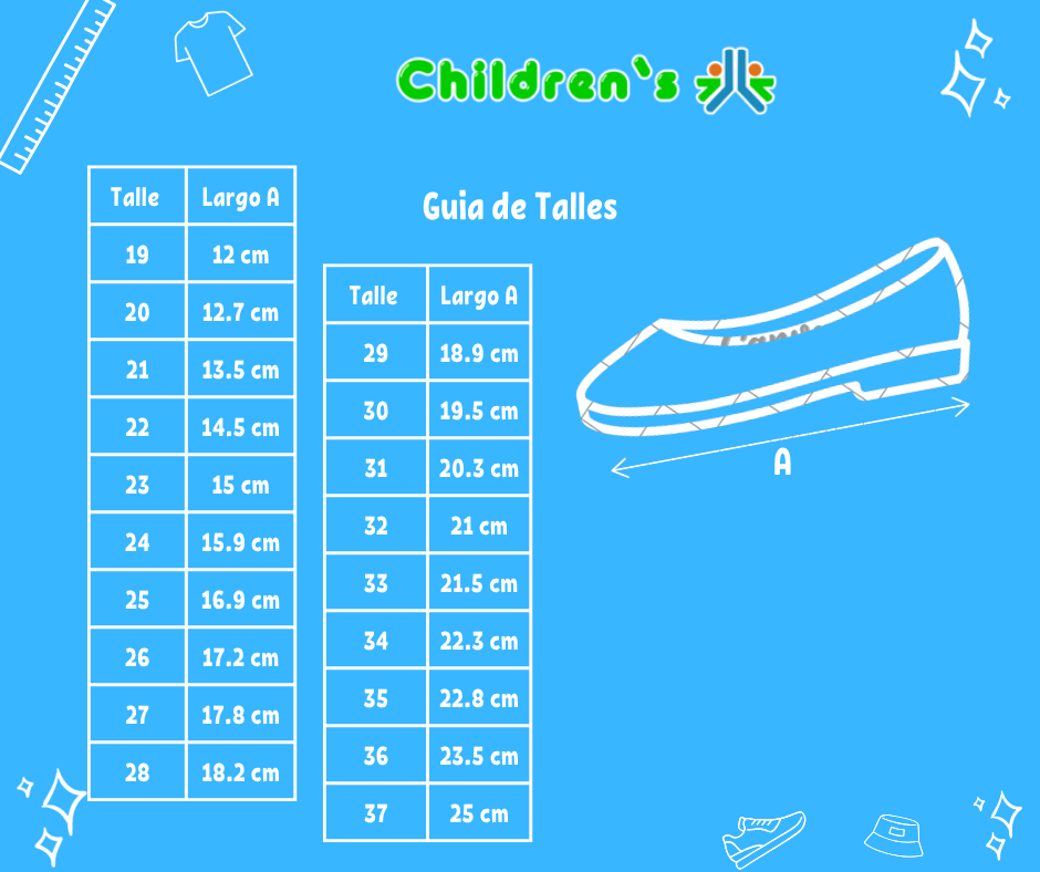 Tabla de talles — Guillermina Lurex con moño