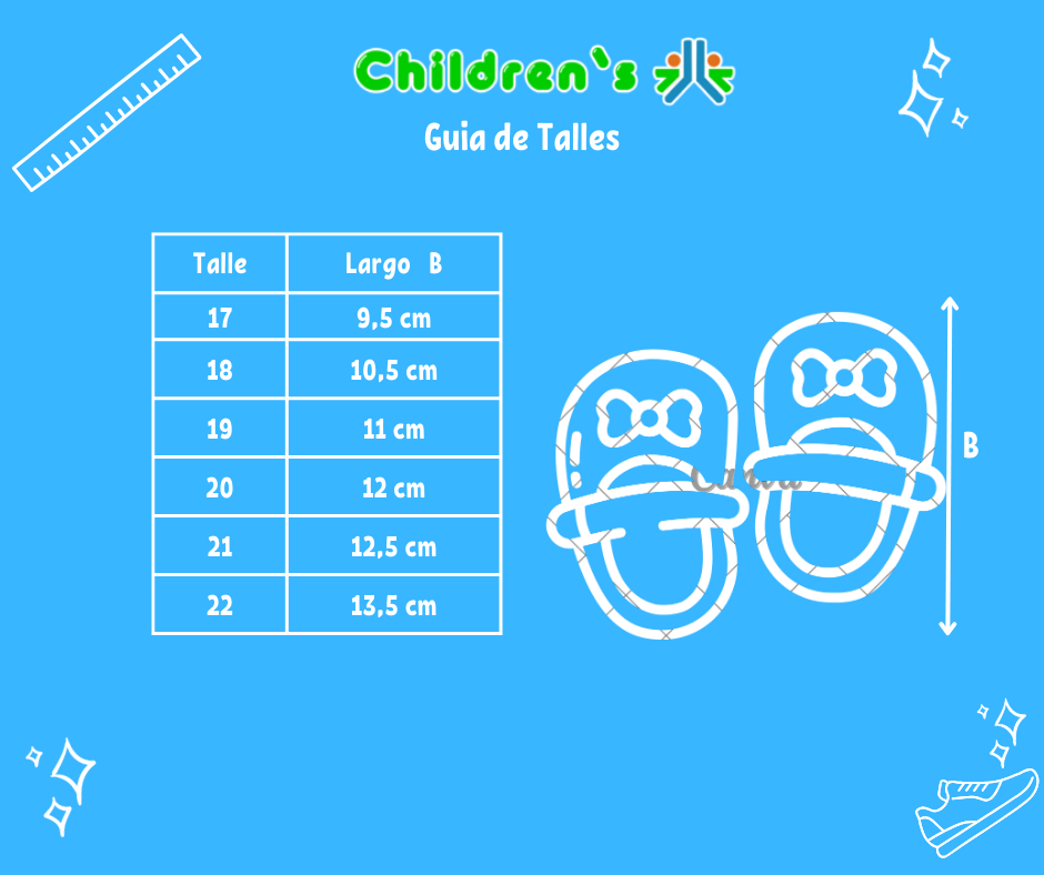 Tabla de talles — Guillermina con aplicacion strass
