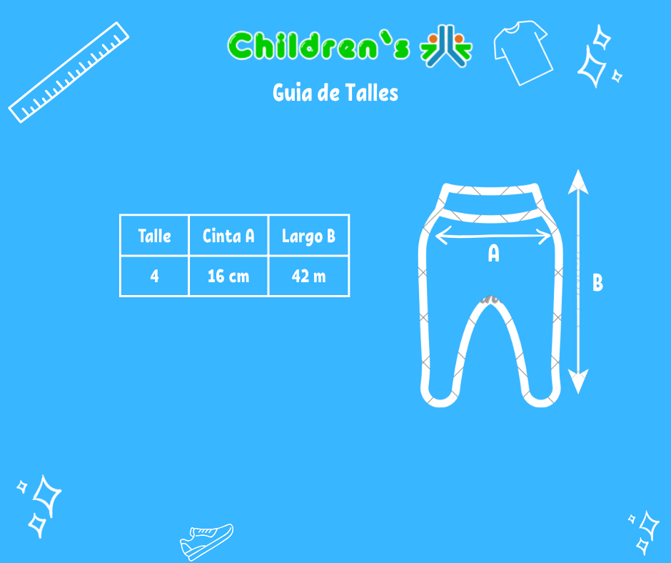 Tabla de talles — Medio Osito Tejido Sin Pie