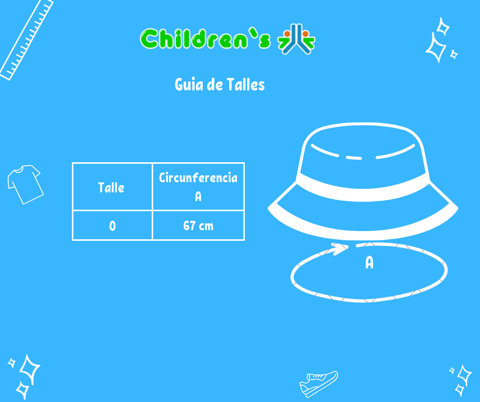 Tabla de talles — Bandana Gorro Con Visera