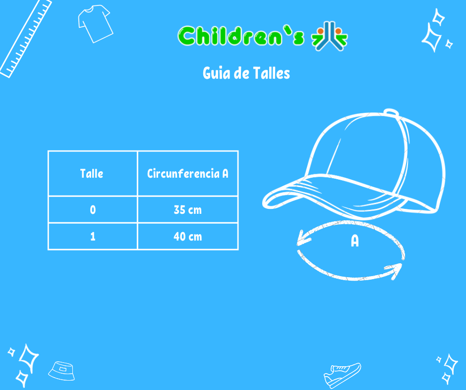 Tabla de talles — Gorro Cap de Jean Con Forro y Elastico