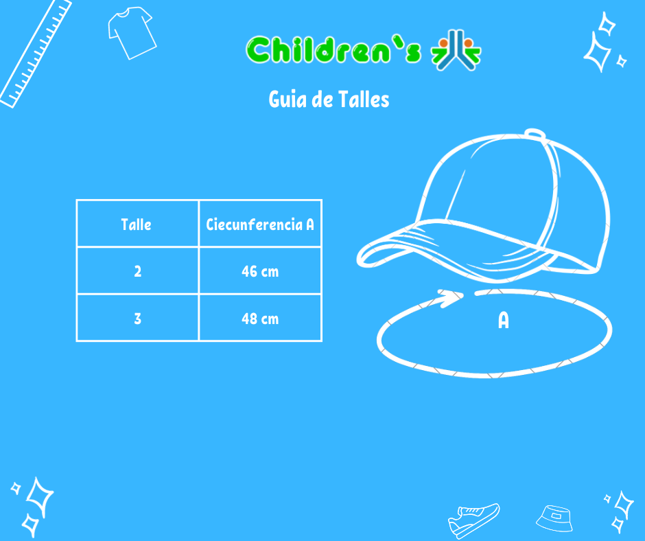 Tabla de talles — Gorro Piluso Gabardina Estampado