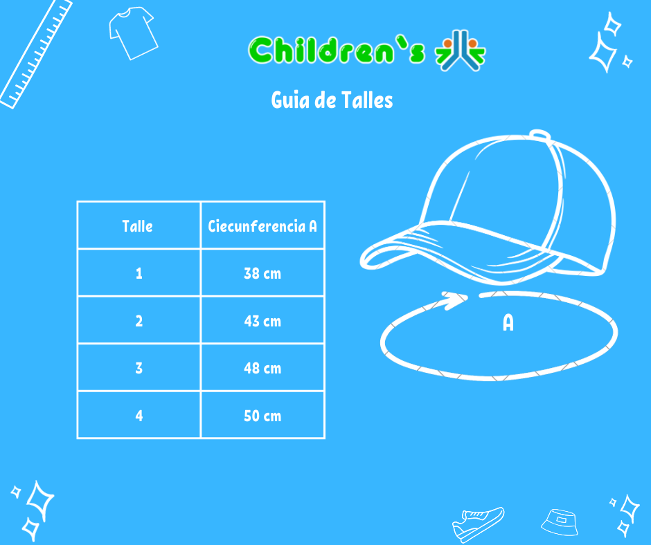 Tabla de talles — Gorro Piluso Gabardina Liso