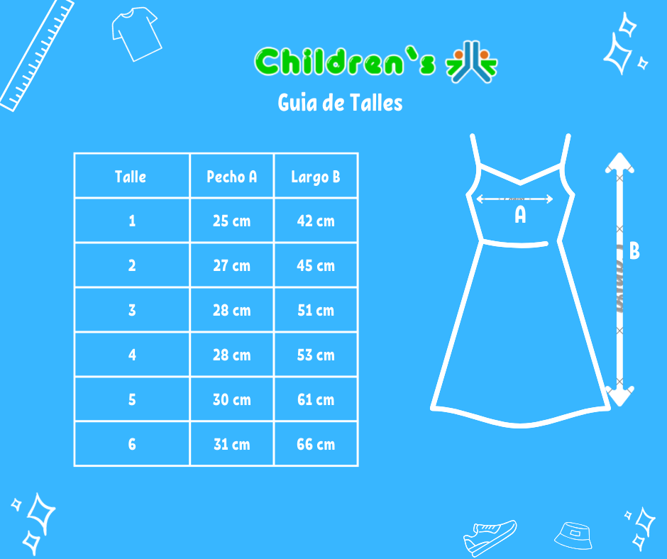 Tabla de talles — Solero Estampado Poplin