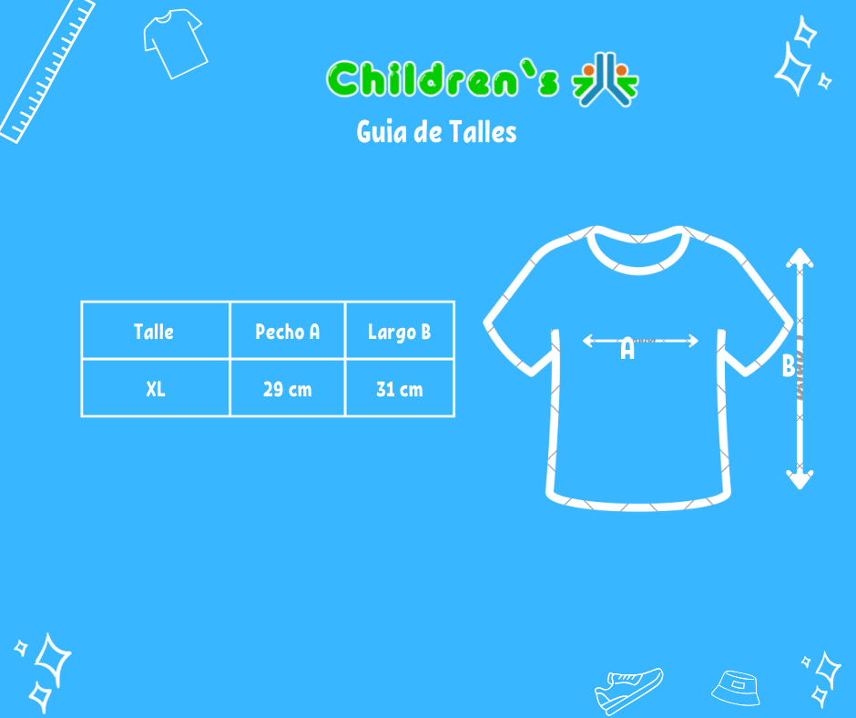 Tabla de talles — Musculosa Rayada