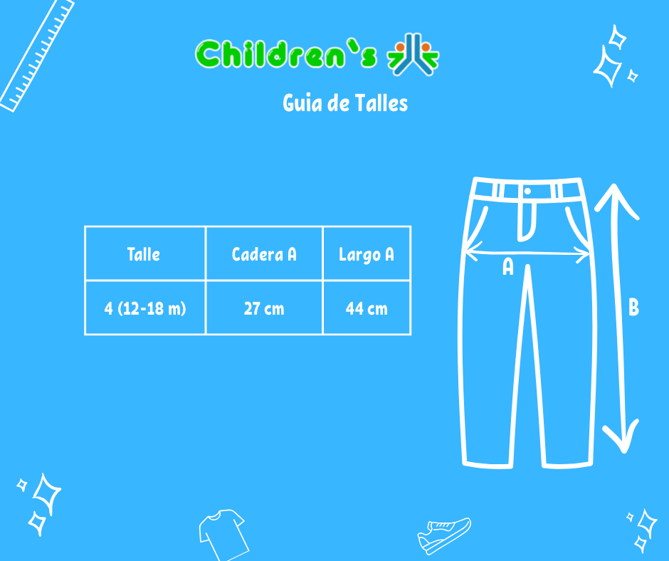 Tabla de talles — Pantalon Alpaca Recto Con Tiradores
