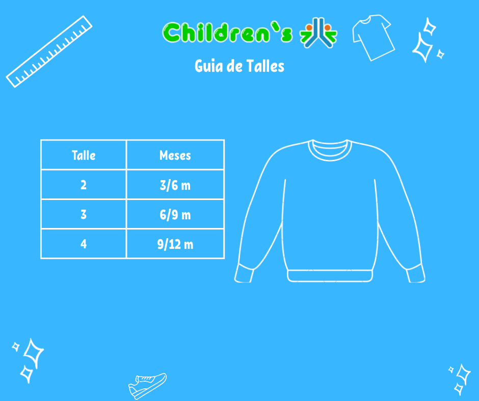 Tabla de talles — Buzo Micropolar con Capucha Liso