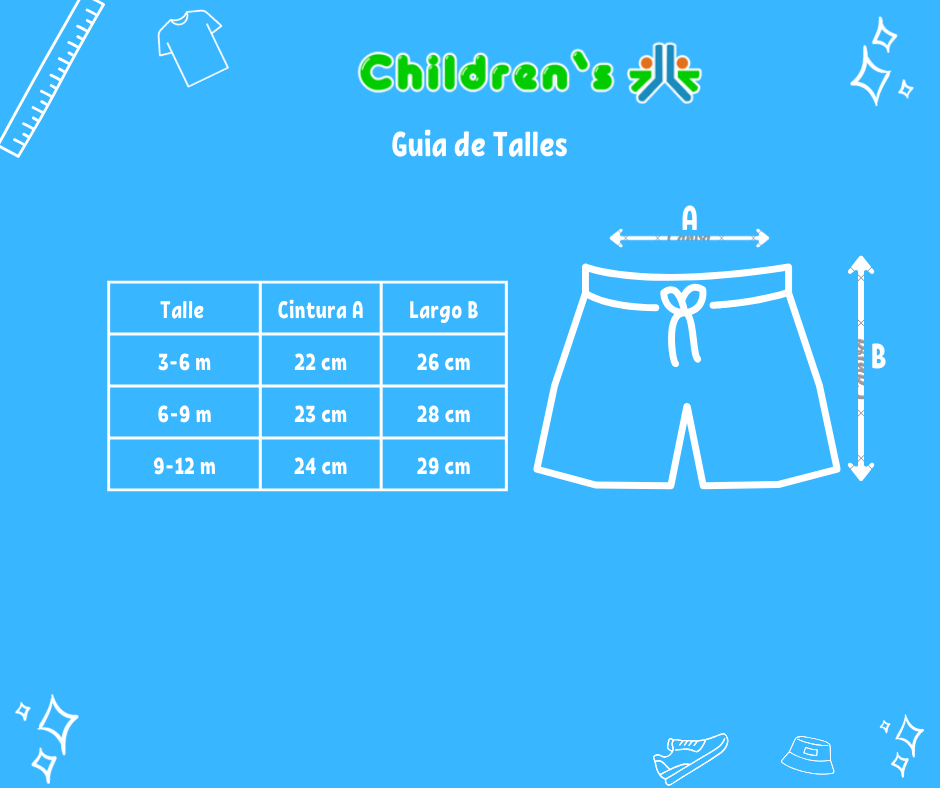 Tabla de talles — Bermuda de Jean Prelavado