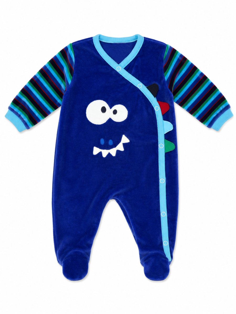 Enterito Plush Manga Larga Bordado
